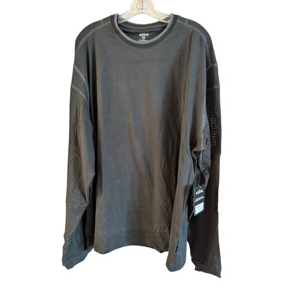 NWT Kuhl Men’s Wildfibre 100% Organic Cotton Kommando Crew Sweater Gray XXL - Picture 1 of 6